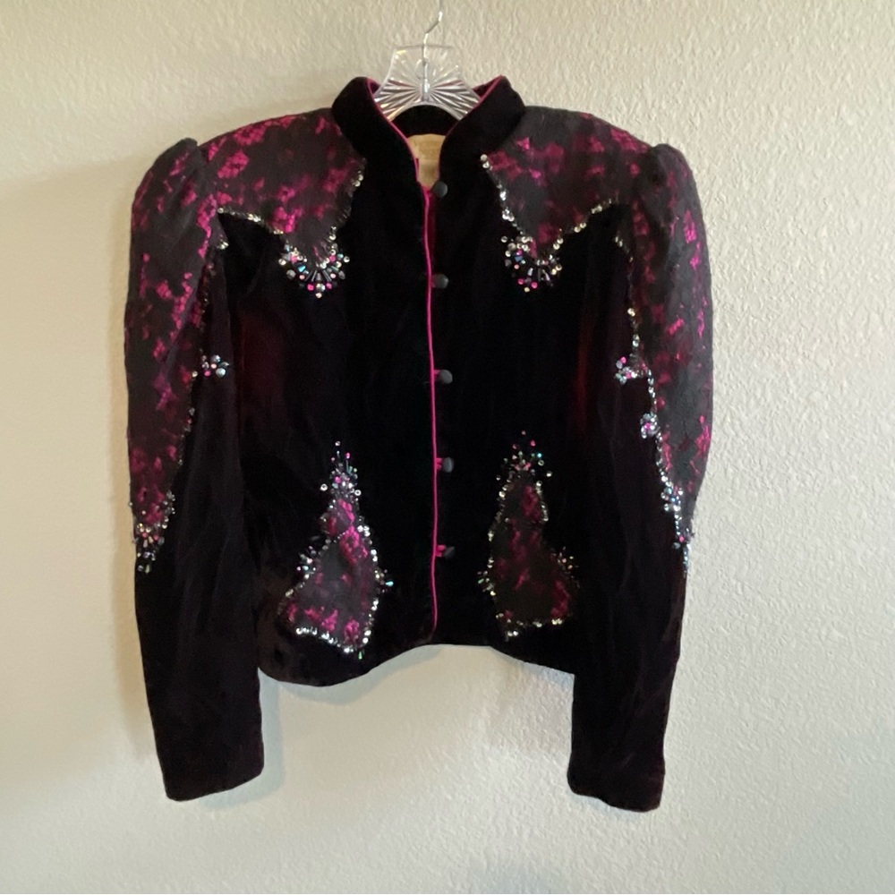 Vtg Victoria’s Secret Velvet Jacket